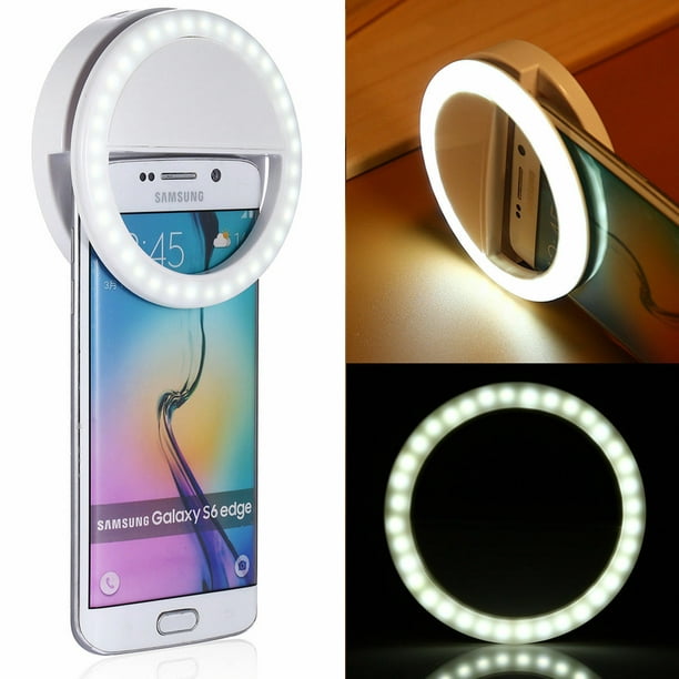 1x Portable Selfie LED Lights Ring Fill Camera Flash Mobile USB Phone W3O8